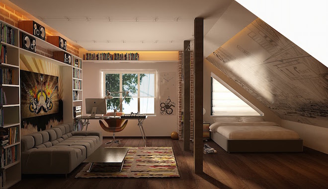 attic-bedroom-lounge-room-combo